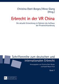 Produktbild: Erbrecht in der VR China