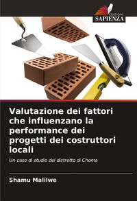Produktbild: Valutazione dei fattori che influenzano la performance dei progetti dei costruttori locali