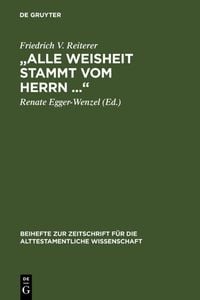 Produktbild: &bdquo;Alle Weisheit stammt vom Herrn &hellip;&ldquo;