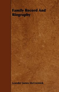 Produktbild: Family Record and Biography