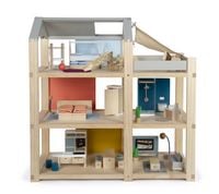 Produktbild: Puppenhaus Natur mit M&ouml;beln