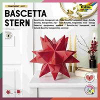 Bild vom Artikel Folia Bascetta-Stern Set, TRANSPARENTPAPIER 115g/m², 20x20cm, 32 Blatt, rot vom Autor 
