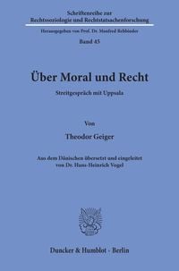 Produktbild: &Uuml;ber Moral und Recht.