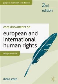 Produktbild: Core Documents on European and International Human Rights