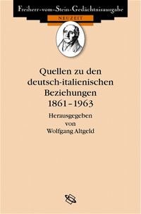 Produktbild: Quellen zu den deutsch-italienischen Beziehungen 1861-1963