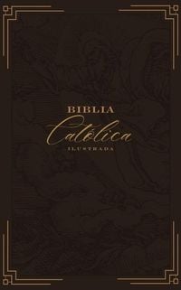 Produktbild: Biblia Cat&oacute;lica, Ilustrada, Piel Genuina, Caf&eacute;, Comfort Print