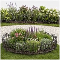 Produktbild: HTI-Living Gartenzaun Nessa verschn&ouml;rkelt 4-teilig Gartenzaun Nessa verschn&ouml;rkelt 4-teilig