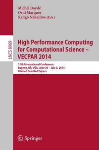 Produktbild: High Performance Computing for Computational Science -- VECPAR 2014