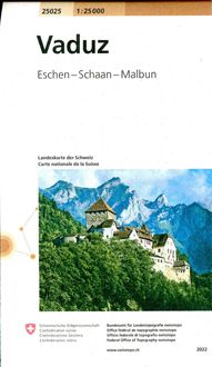 Swisstopo 1 : 25 000 Vaduz Bundesamt für Landestopografie swisstopo