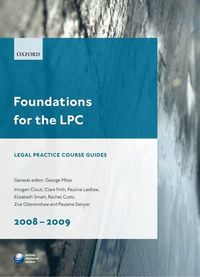 Produktbild: Foundations For The Lpc 2008-2