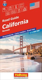 Produktbild: Hallwag Strassenkarte USA, California 1:1 Mio.