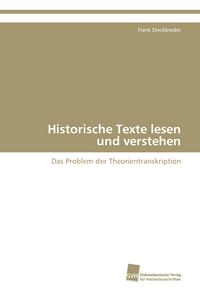 Produktbild: Historische Texte lesen und verstehen