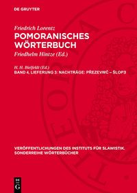 Produktbild: Nachtr&auml;ge: Přezevwč &ndash; &scaron;lopǝ