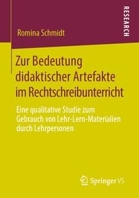 Produktbild: Zur Bedeutung didaktischer Artefakte im Rechtschreibunterricht