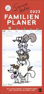 Bild vom Artikel Simons Katze Familienplaner 2023. Familienkalender mit 5 Spalten. Humorvoll illustrierter Familien-Wandkalender mit Schulferien und Stundenplänen. vom Autor Simon Tofield