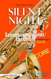 Produktbild: Silent Night - Saxophone Quintet (score)