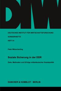 Produktbild: Soziale Sicherung in der DDR.