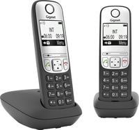 Produktbild: Gigaset A690 Duo DECT Schnurloses Telefon analog Freisprechen, mit Basis, Wahlwiederholung Schwarz