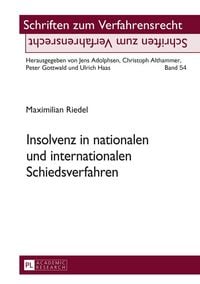 Produktbild: Insolvenz in nationalen und internationalen Schiedsverfahren