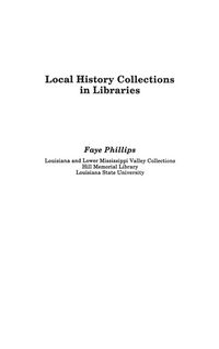 Produktbild: Local History Collections in Libraries