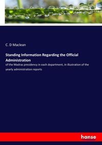 Produktbild: Standing Information Regarding the Official Administration