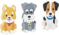 Produktbild: Brunnen Display Radiergummi Hund 3er
