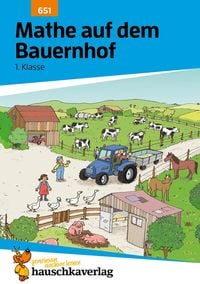 Produktbild: Mathe 1. Klasse Übungsheft - Mathe auf dem Bauernhof