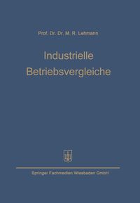 Produktbild: Industrielle Betriebsvergleiche