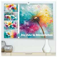 Produktbild: Ein Jahr in Bl&uuml;tenfarben (hochwertiger Premium Wandkalender 2027 DIN A2 quer), Kunstdruck in Hochglanz
