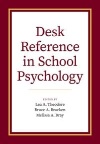 Produktbild: Desk Reference in School Psychology