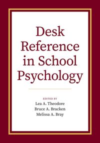 Produktbild: Desk Reference in School Psychology