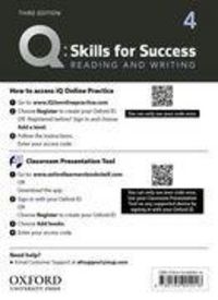 Produktbild: Q: Skills for Success: Level 4: Reading and Writing Teacher's Access Card