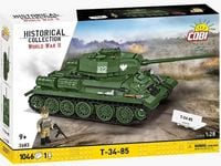 Produktbild: COBI Historical Collection 2683 - Panzer T-34-85 (2in1), WWII, Bausatz 1:28, 1046/1 Klemmbausteine