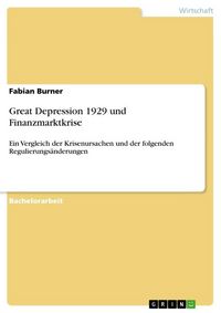Produktbild: Great Depression 1929 und Finanzmarktkrise