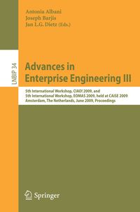 Produktbild: Advances in Enterprise Engineering III
