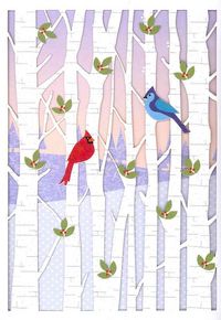 Produktbild: Birds in Birches Laser Cut Box