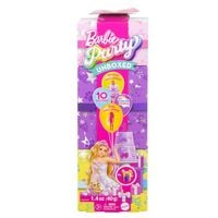 Produktbild: Barbie Party Unboxed Haustier-Geburtstagsserie Puppe und Accessoires, Birthday Bows-Set mit 10 Überraschungen