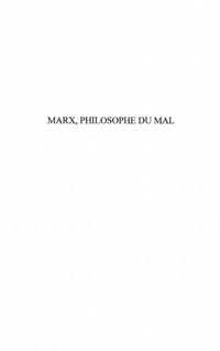 Produktbild: Marx philosophe du mal