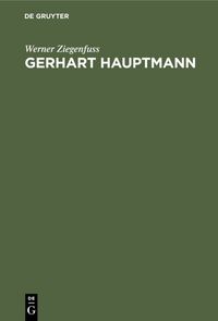 Produktbild: Gerhart Hauptmann