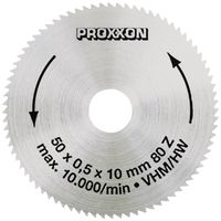 Produktbild: Proxxon 28011 Hartmetall Kreiss&auml;geblatt 50 x 10 x 0.5mm Z&auml;hneanzahl: 80 1St.