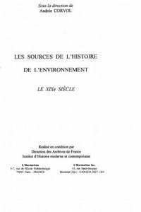 Produktbild: Les Sources De L'histoire De L'environnement