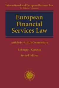 Produktbild: European Financial Services Law