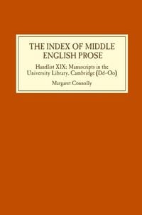 Produktbild: Index of Middle English Prose