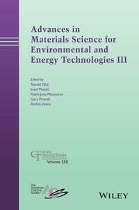 Produktbild: Advances in Materials Science for Environmental and Energy Technologies III