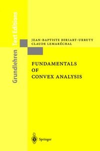Produktbild: Fundamentals of Convex Analysis