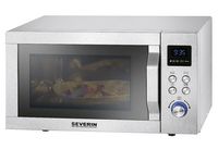 Produktbild: Severin MW 7774 Mikrowelle Edelstahl (geb&uuml;rstet), Silber 900 W Grillfunktion, mit Pizzafunktion, Hei&szlig;luft-Funktion