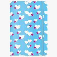 Produktbild: Notizbuch A5 Unicef Herzwolken