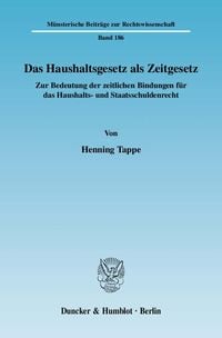 Produktbild: Das Haushaltsgesetz als Zeitgesetz.