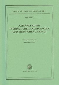 Produktbild: Johannes Rothe Th&uuml;ringische Landeschronik und Eisenacher Chronik