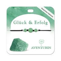 Produktbild: Aventurin Armband mit 3 Edelsteinperlen
